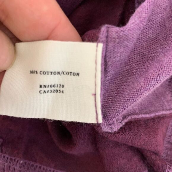 Anthropologie Sparrow Purple Flower Cardig… - Picture 4 of 5